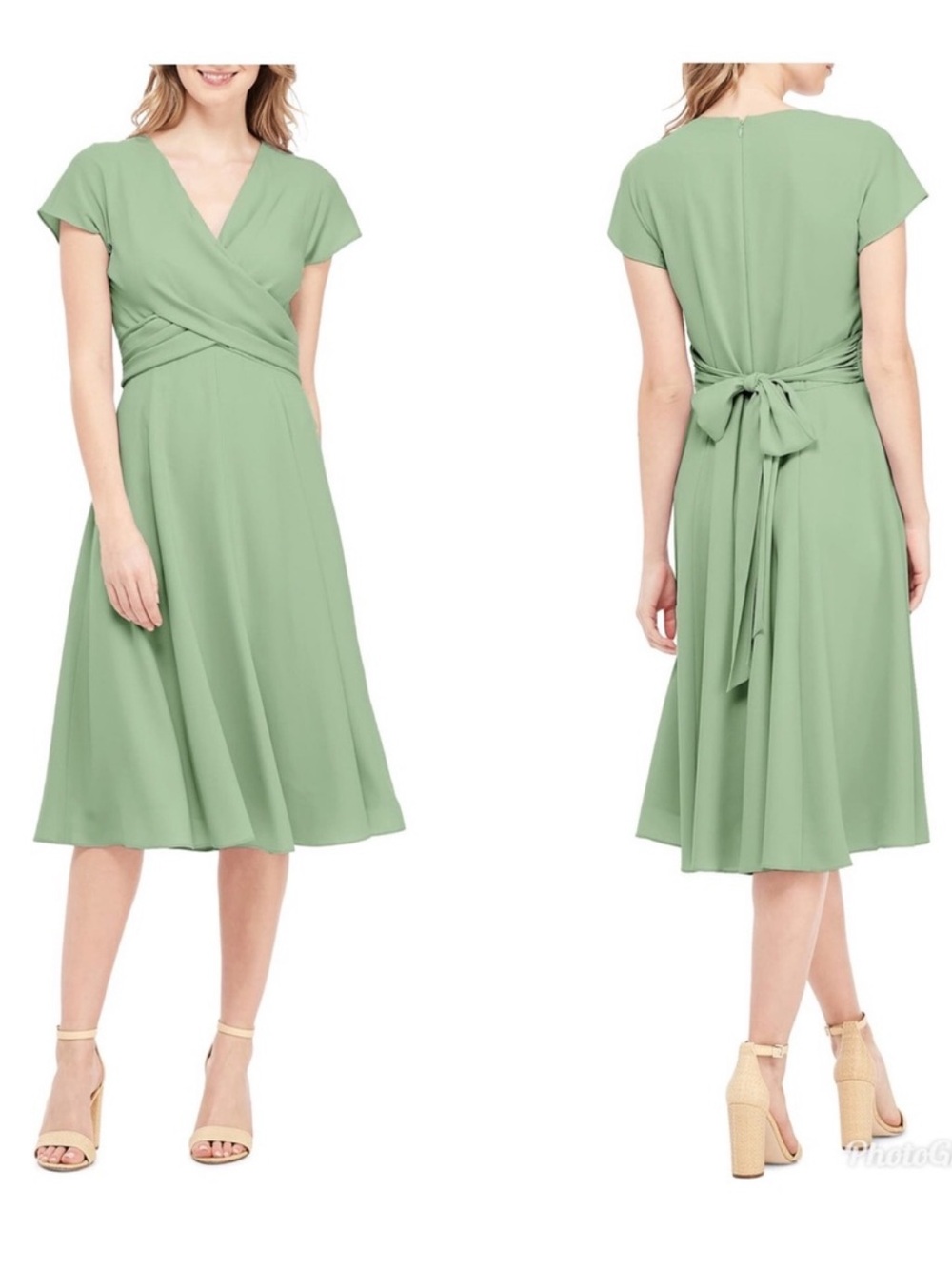 Gal Meets Glam Seraphina Crisscross Bodice Dress - Size 12